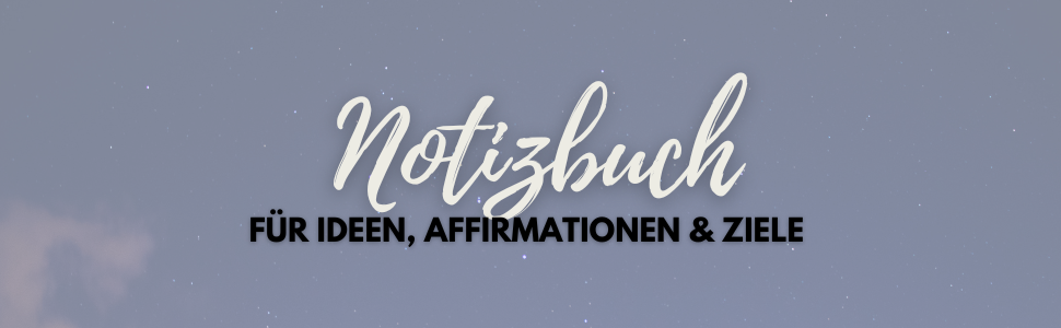 Notizbuch Affirmationen