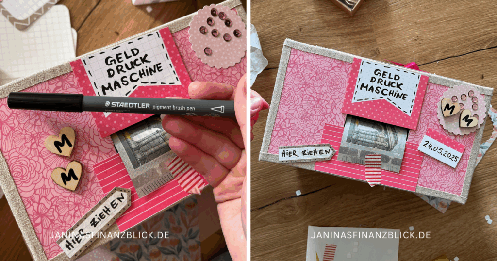 DIY Geldgeschenk Hochzeit